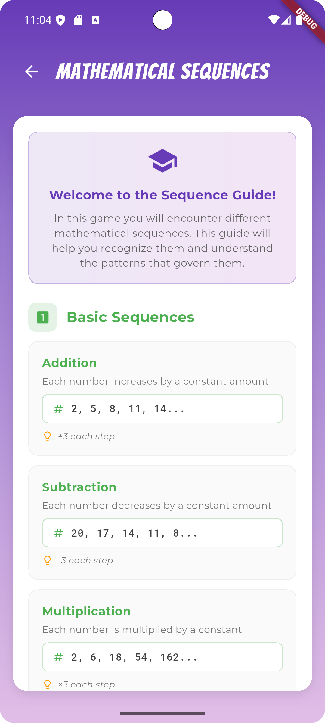 Number Tower - Progress